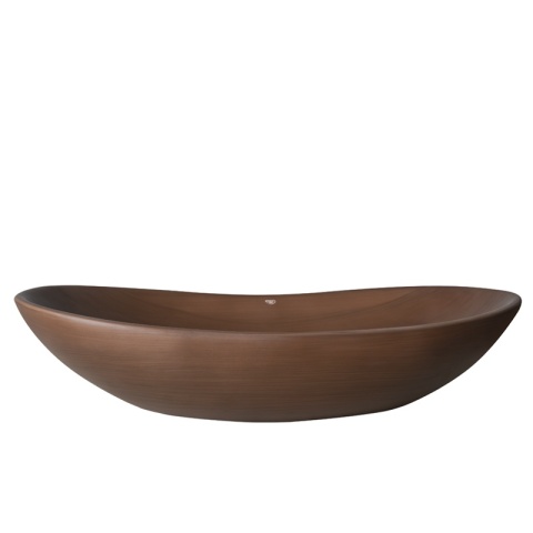 UMYWALKA NABLATOWA CERAMICZNA OWALNA LAVI-BR-625 BRĄZOWY MAT 62x36 CM
