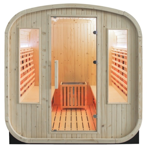 SAUNA OGRODOWA KOMBO FIŃSKA - INFRARED BECZKA HAMAR 4-6 OSOBOWA 180x200 CM