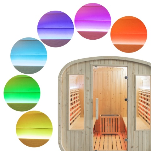 SAUNA OGRODOWA KOMBO FIŃSKA - INFRARED BECZKA HAMAR 4-6 OSOBOWA 180x200 CM