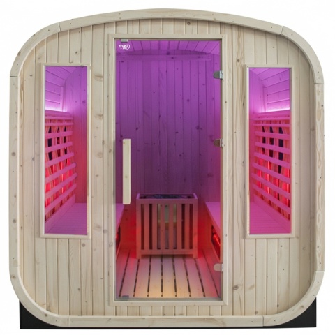 SAUNA OGRODOWA KOMBO FIŃSKA - INFRARED BECZKA HAMAR 4-6 OSOBOWA 180x200 CM