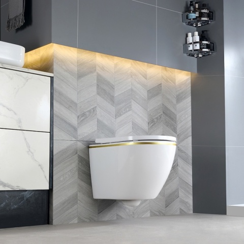 ZESTAW PODTYNKOWY WC STELAŻ GEBERIT DUOFIX MISKA PEAK-WH-GL-RIM-02 PRZYCISK DELTA 20 BIAŁY