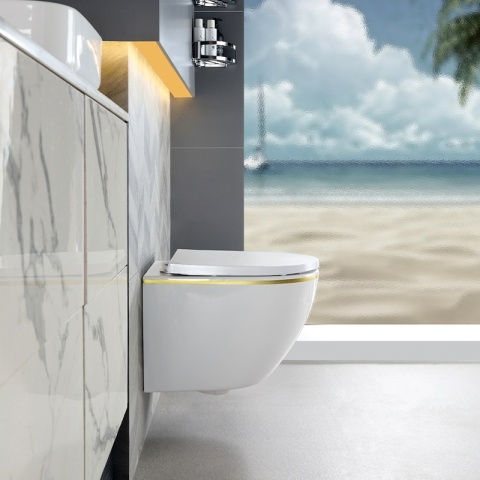 ZESTAW PODTYNKOWY WC STELAŻ GEBERIT DUOFIX MISKA PEAK-WH-GL-RIM-02 PRZYCISK DELTA 50 CZARNY POŁYSK