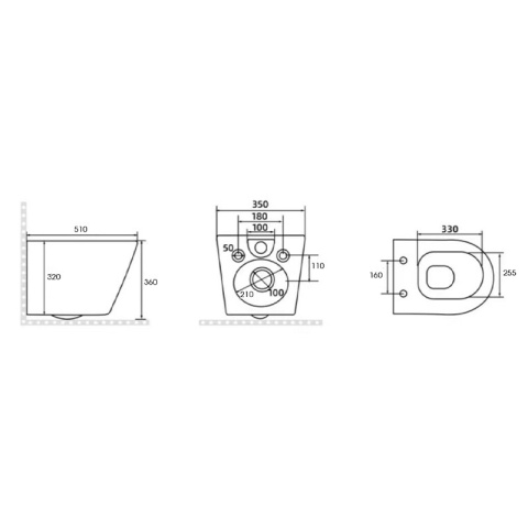 ZESTAW PODTYNKOWY WC STELAŻ GEBERIT DUOFIX MISKA RAIN-WH-GL-RIM-03 PRZYCISK DELTA 50 BIAŁY