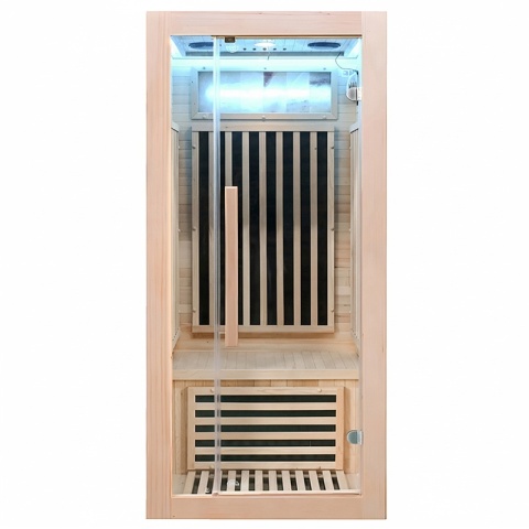 SAUNA SUCHA INFRARED NISKOTEMPERATUROWA ALTA1-CRB 1-2 OSOBOWA 90x90 CM