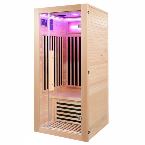 SAUNA SUCHA INFRARED NISKOTEMPERATUROWA ALTA1-CRB 1-2 OSOBOWA 90x90 CM