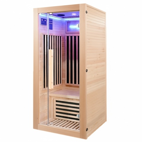 SAUNA SUCHA INFRARED NISKOTEMPERATUROWA ALTA1-CRB 1-2 OSOBOWA 90x90 CM