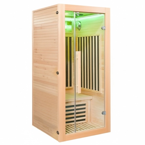 SAUNA SUCHA INFRARED NISKOTEMPERATUROWA ALTA1-CRB 1-2 OSOBOWA 90x90 CM