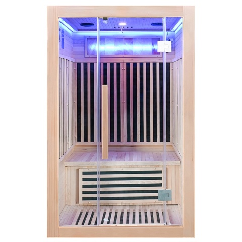SAUNA SUCHA INFRARED NISKOTEMPERATUROWA ALTA2-CRB 2-3 OSOBOWA 120x105 CM