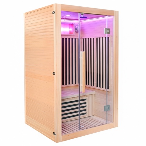 SAUNA SUCHA INFRARED NISKOTEMPERATUROWA ALTA2-CRB 2-3 OSOBOWA 120x105 CM