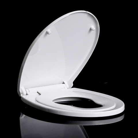 DESKA SEDESOWA WC WOLNOOPADAJĄCA 2w1 Z NAKŁADKĄ DLA DZIECI CV-WH-13 BIAŁA POLIPROPYLEN PP