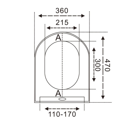 DESKA SEDESOWA WC WOLNOOPADAJĄCA UNIWERSALNA CV-WH-14 BIAŁA POLIPROPYLEN PP