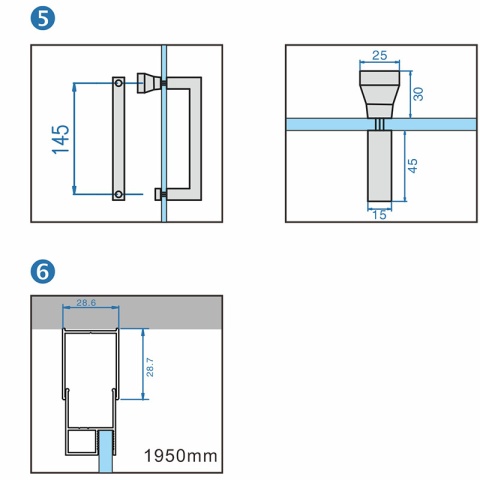 KABINA PRYSZNICOWA KWADRATOWA ZES-KZ04C ZŁOTA SZCZOTKOWANA 90x90 CM 6 MM