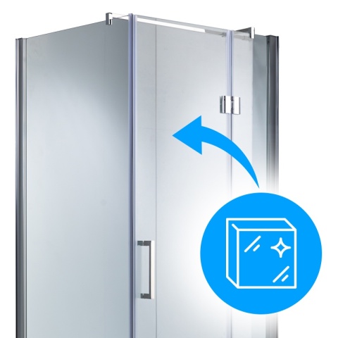 KABINA PRYSZNICOWA KWADRATOWA ZES-KZ1390A-80 CHROM 80x80 CM