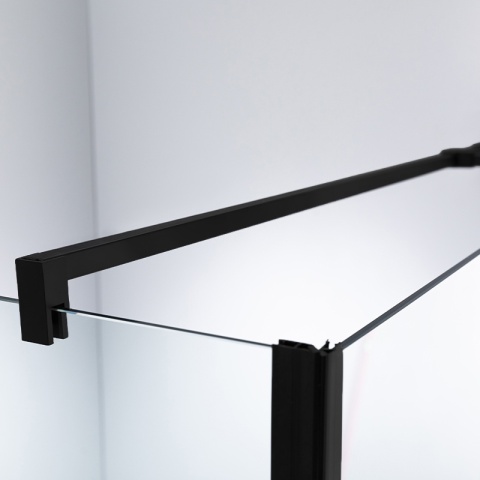 KABINA PRYSZNICOWA KWADRATOWA ZES-KZ1390A-BL-80 CZARNA 80x80 CM