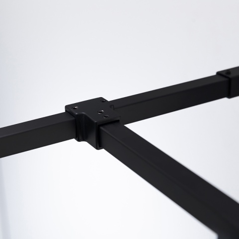 KABINA PRYSZNICOWA KWADRATOWA ZES-KZ1390A-BL-80 CZARNA 80x80 CM