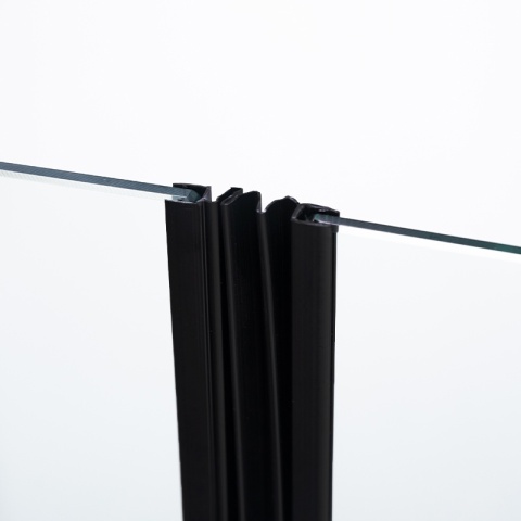 KABINA PRYSZNICOWA KWADRATOWA ZES-KZ1390A-BL-80 CZARNA 80x80 CM