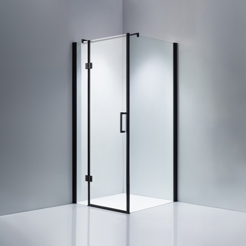 KABINA PRYSZNICOWA KWADRATOWA ZES-KZ1390A-BL-80 CZARNA 80x80 CM