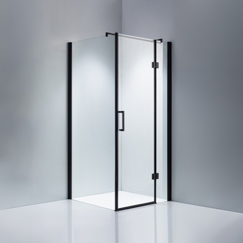 KABINA PRYSZNICOWA KWADRATOWA ZES-KZ1390A-BL-80 CZARNA 80x80 CM