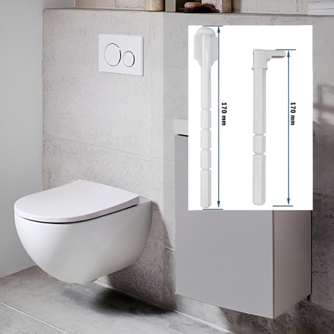 PRZYCISK URUCHAMIAJĄCY SPŁUKUJĄCY DO WC HYDROSAN BUTTON-4-WH BIAŁY PRZEDNI