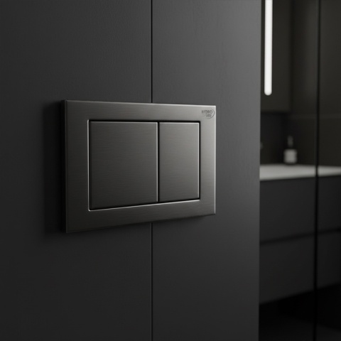 PRZYCISK URUCHAMIAJĄCY SPŁUKUJĄCY DO WC HYDROSAN BUTTON-7-CH CHROM PRZEDNI