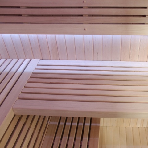 SAUNA OGRODOWA FIŃSKA Z PIECEM ASKER-NEW 4-6 OSOBOWA 180x180 CM