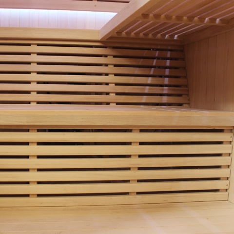 SAUNA OGRODOWA FIŃSKA Z PIECEM ASKER-NEW 4-6 OSOBOWA 180x180 CM