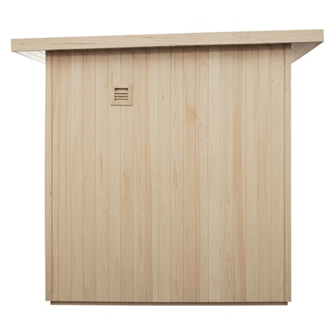 SAUNA OGRODOWA FIŃSKA Z PIECEM ASKER-NEW 4-6 OSOBOWA 180x180 CM