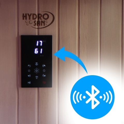 SAUNA OGRODOWA FIŃSKA Z PIECEM ASKER-NEW 4-6 OSOBOWA 180x180 CM