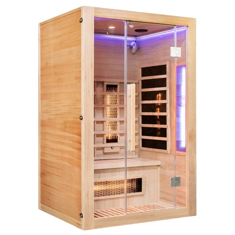 SAUNA SUCHA INFRARED NISKOTEMPERATUROWA ALTA2 2-3 OSOBOWA 120x105 CM