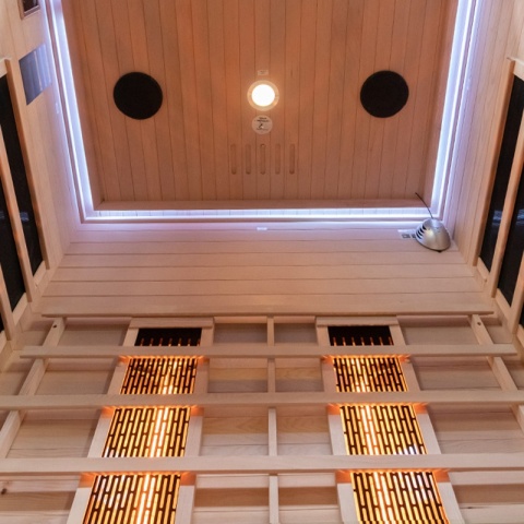 SAUNA SUCHA INFRARED NISKOTEMPERATUROWA ALTA2 2-3 OSOBOWA 120x105 CM