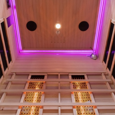 SAUNA SUCHA INFRARED NISKOTEMPERATUROWA ALTA2 2-3 OSOBOWA 120x105 CM