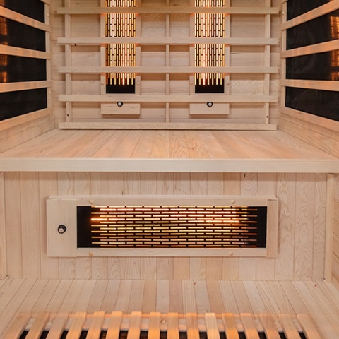 SAUNA SUCHA INFRARED NISKOTEMPERATUROWA ALTA2 2-3 OSOBOWA 120x105 CM