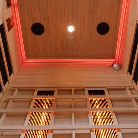 SAUNA SUCHA INFRARED NISKOTEMPERATUROWA ALTA2 2-3 OSOBOWA 120x105 CM