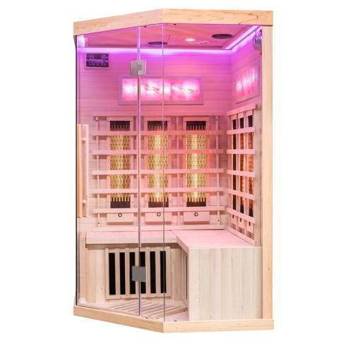 SAUNA SUCHA INFRARED NISKOTEMPERATUROWA ALTA6 2-3 OSOBOWA 120x120 CM