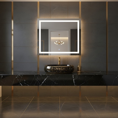 UMYWALKA NABLATOWA CERAMICZNA OWALNA CARI-BL-GL-MOD4 CZARNA POŁYSK 60x40 CM