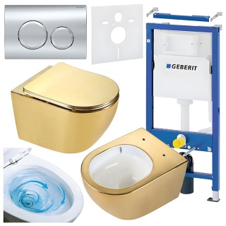 ZESTAW PODTYNKOWY WC STELAŻ GEBERIT DUOFIX MISKA MIZU-GL-WH-TR-03 PRZYCISK DELTA 20 CHROM
