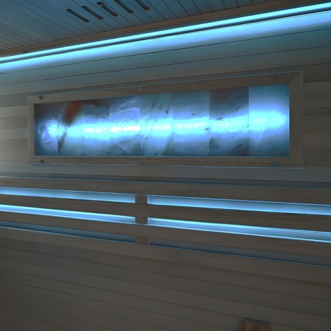 SAUNA FIŃSKA WYSOKOTEMPERATUROWA Z PIECEM FORSA2-BL/HARVIA 4,5KW 3 OSOBOWA 150x140 CM