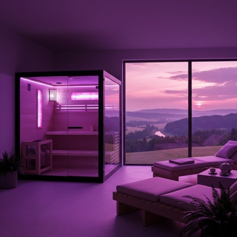 SAUNA FIŃSKA WYSOKOTEMPERATUROWA Z PIECEM FORSA3-BL/HARVIA 6KW 4 OSOBOWA 180x160 CM