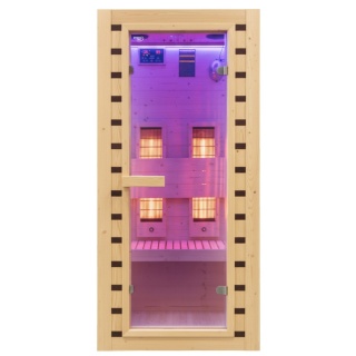 SAUNA DOMOWA SUCHA INFRARED NISKOTEMPERATUROWA TROMSO1 1 OSOBOWA 90x90 CM 230 V