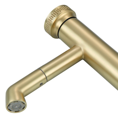 BATERIA UMYWALKOWA ŁAZIENKOWA STOJĄCA NABLATOWA CHLOE-GL-BR SZCZOTKOWANE ZŁOTO