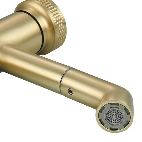 BATERIA UMYWALKOWA ŁAZIENKOWA STOJĄCA NABLATOWA CHLOE-GL-BR SZCZOTKOWANE ZŁOTO