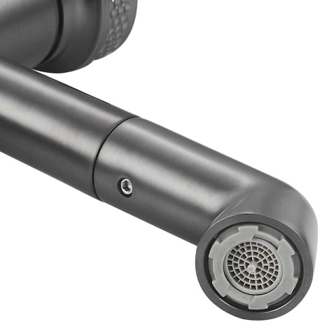 BATERIA UMYWALKOWA ŁAZIENKOWA STOJĄCA NABLATOWA CHLOE-GR-BR SZCZOTKOWANA STAL