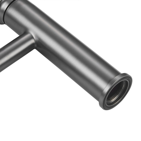 BATERIA UMYWALKOWA ŁAZIENKOWA STOJĄCA NABLATOWA CHLOE-GR-BR SZCZOTKOWANA STAL