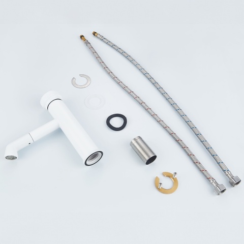 BATERIA UMYWALKOWA ŁAZIENKOWA STOJĄCA NABLATOWA CHLOE-WH BIAŁA