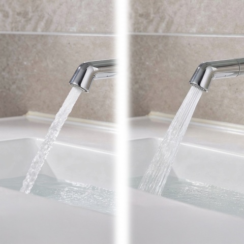 BATERIA UMYWALKOWA ŁAZIENKOWA STOJĄCA NABLATOWA CHLOE-CH CHROM