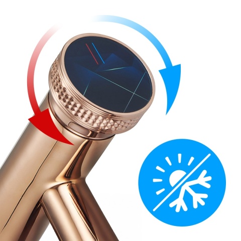 BATERIA UMYWALKOWA ŁAZIENKOWA STOJĄCA NABLATOWA CHLOE-P-GL RÓŻOWE ZŁOTO