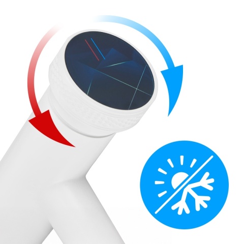 BATERIA UMYWALKOWA ŁAZIENKOWA STOJĄCA NABLATOWA CHLOE-WH BIAŁA