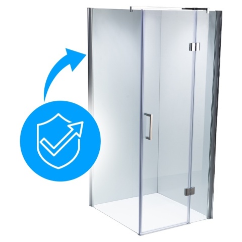 KABINA PRYSZNICOWA KWADRATOWA ZES-KZ1390B-90 CHROM 90x90 CM