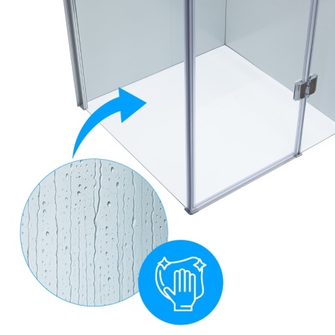 KABINA PRYSZNICOWA KWADRATOWA ZES-KZ1390B-90 CHROM 90x90 CM