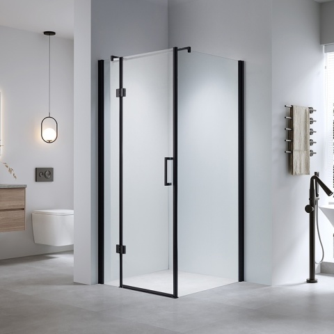 KABINA PRYSZNICOWA KWADRATOWA ZES-KZ1390B-BL-90 CZARNY 90x90 CM